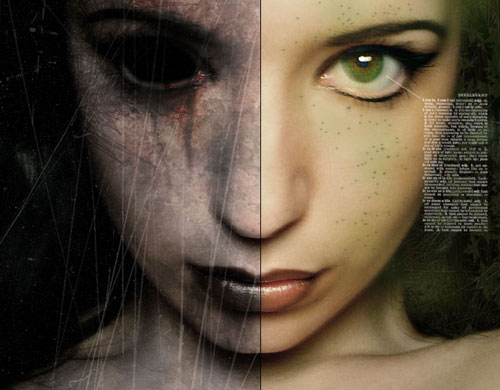 photoshop tutorial good and evil 23 Tutorials To Make Your Skin Crawl