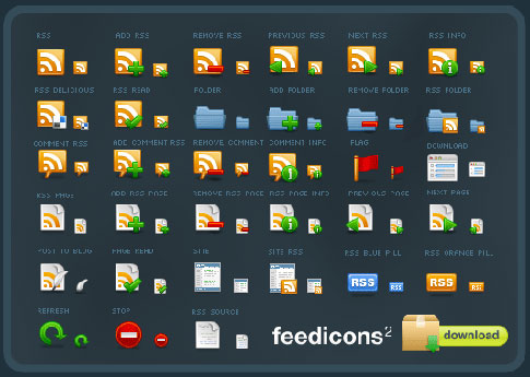 feed icons 1500+RSS图标