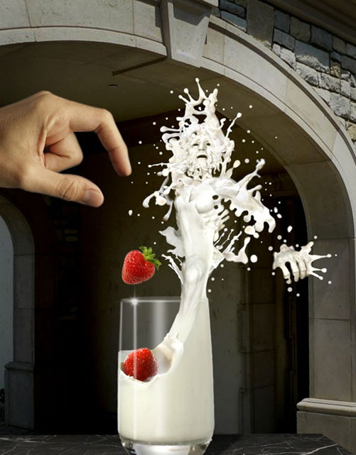 milkshake 22 Amazing Real Life Photo Manipulations   