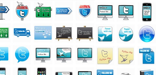 twitter icons Best Of The Web July For Web/Graphic Design