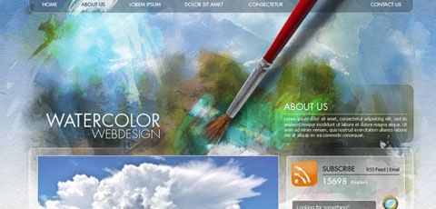 watercolorsitedesign Best Of The Web December For Web/Graphic Design