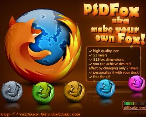 firefoxicons 70 Free High Quality PSD File Design Resources
