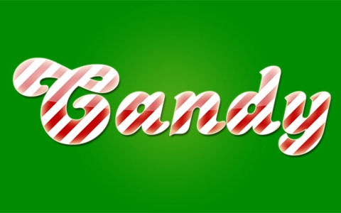 candytexteffect 100 Fresh New Photoshop And Illustrator Tutorials From 2010