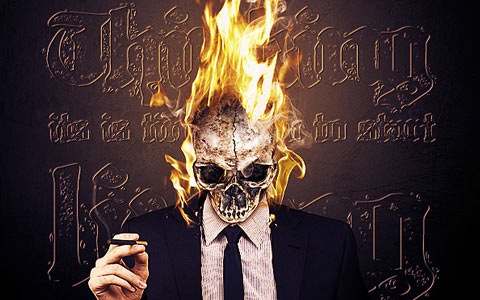 fireskull 100 Fresh New Photoshop And Illustrator Tutorials From 2010