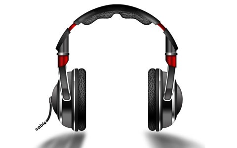 headphones 100 Fresh New Photoshop And Illustrator Tutorials From 2010