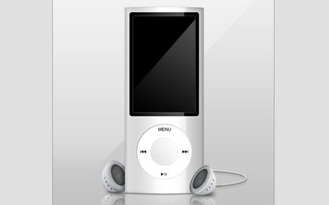 newmp3player 100 Fresh New Photoshop And Illustrator Tutorials From 2010