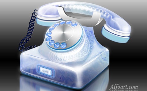 telephone 100 Fresh New Photoshop And Illustrator Tutorials From 2010