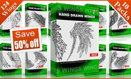 vector and brush wings mega 10 Free $50 Gift Vouchers From Stock Graphic Designs