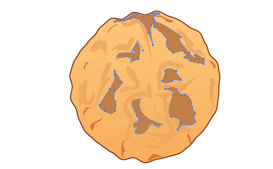 Cookie 12 Làm thế nào để tạo một cookie Sô cô la Chip Delicious Trong Illustrator