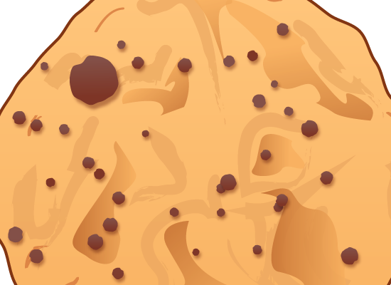 Cookie 23 Làm thế nào để tạo một cookie Sô cô la Chip Delicious Trong Illustrator