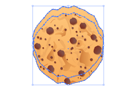 Cookie 26 Làm thế nào để tạo một cookie Sô cô la Chip Delicious Trong Illustrator