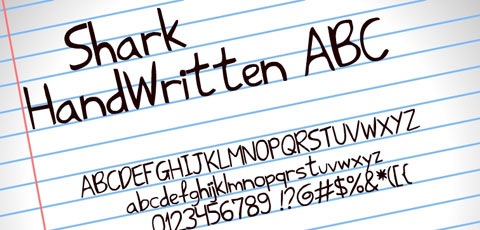 sharkhandwritten 50 High Quality Fonts Every Designer Must Download