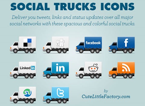 social-truck-icons