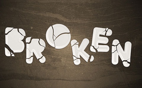 broken