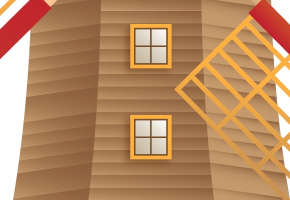 46 How To Create A Beautiful Windmill Illustration Using Illustrator 46 How To Create A Beautiful Windmill Illustration Using Illustrator