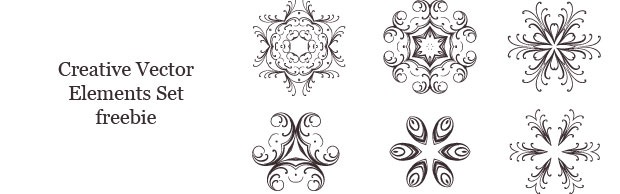 creativevectorlementsset A Spectacular Creative Vector Elements Set Freebie