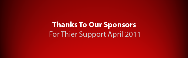 post Thanks To Our Sponsors For Their Support April 2011 post Thanks To Our Sponsors For Their Support April 2011