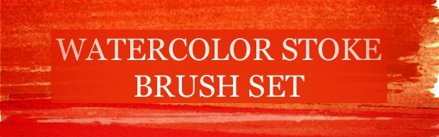 preivewbannerwatercolourstrokes A Great Watercolour Strokes Photoshop Brush Set