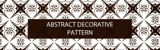 abstractdecorativepatternbanner Abstract Decorative Seamless Vector Patterns