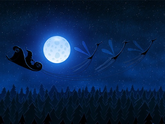 santa-flying