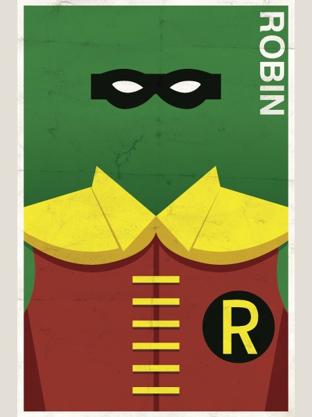 robin 20 Beautiful Retro Poster Vector Illustration