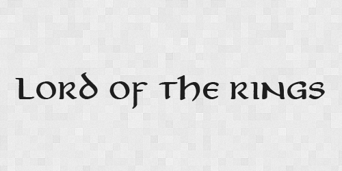 LORDOFTHRINGS 20 Free Fonts Used In Iconic Movies