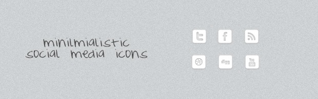 minimialicons Minimalistic Mini Social Media Icons