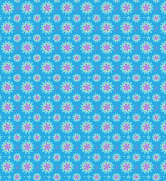 bluevibrantseamlesspattern A Beautiful Vibrant Petal Seamless Vector Pattern