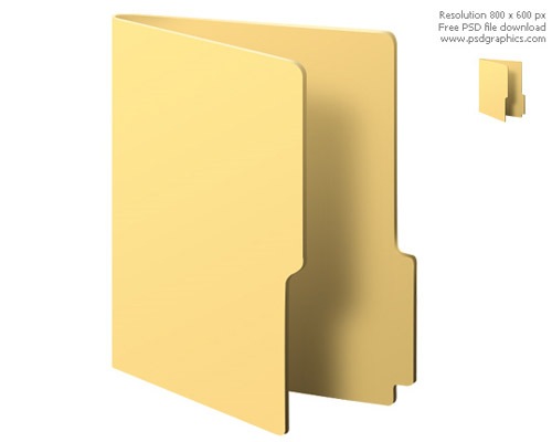 3dfolderpsdicon 50 3D High Quality PSD File Icons