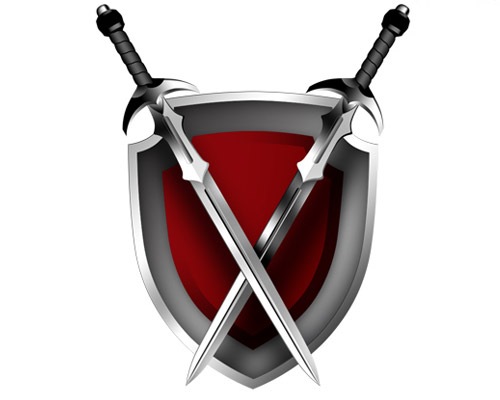 swordandshieldicon 50 3D High Quality PSD File Icons