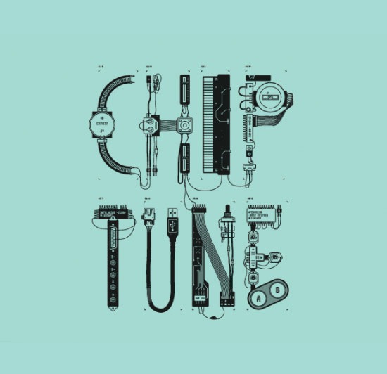 chiptune 70 Beautiful Typography Designs Truly Jaw Dropping 