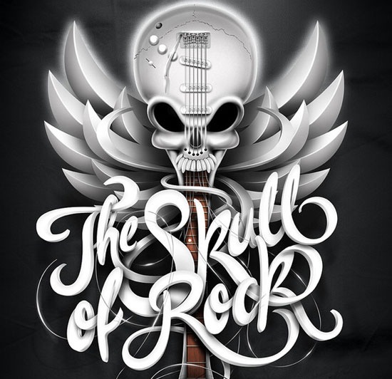 theskullofrock 70 Beautiful Typography Designs Truly Jaw Dropping 