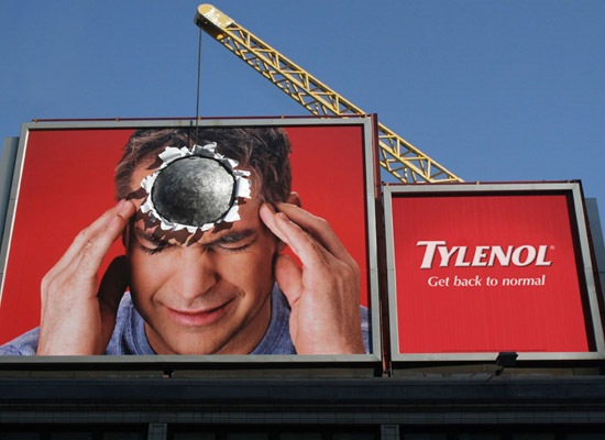 tylenol 30 Extremely Creative Billboard Designs