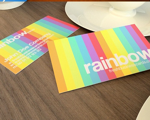 rainbow 25 Free Business Card Design Templates