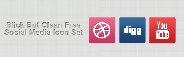 bannercleaniconset A Free Mini Simple Social Media Icon Set