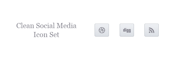 cleansocailmediaiconsetbanner A Free Mini Simple Social Media Icon Set