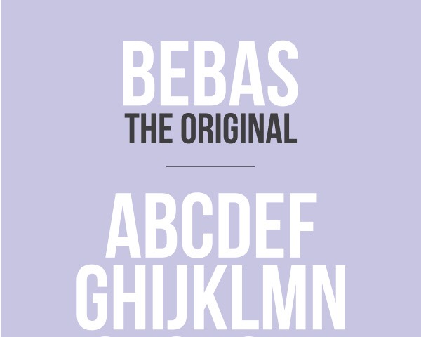 bebas thumb 25 Fresh Free fonts Created In 2014