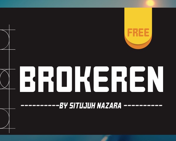 broken thumb 25 Fresh Free fonts Created In 2014