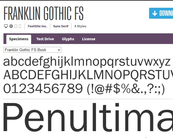 franklin gothuc thumb 25 Fresh Free fonts Created In 2014