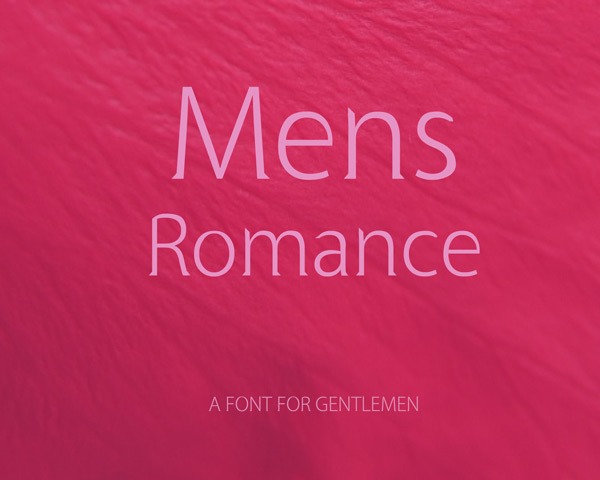 mens romance thumb 25 Fresh Free fonts Created In 2014