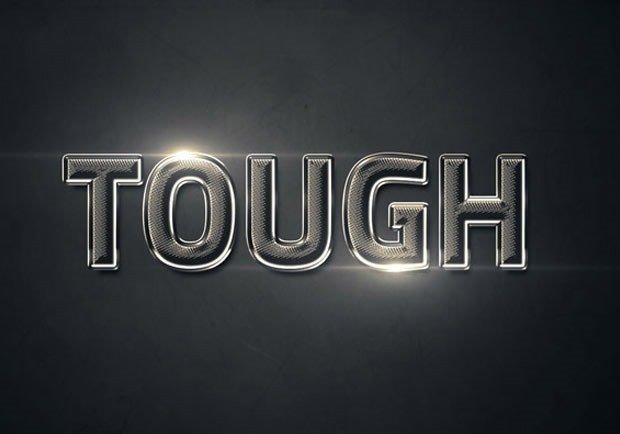 tough text effect 30 Fresh new Photoshop tutorials from 2016