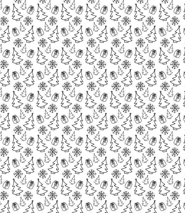 Hand drawn Christmas themed Seamless vector pattern | Creative Nerds