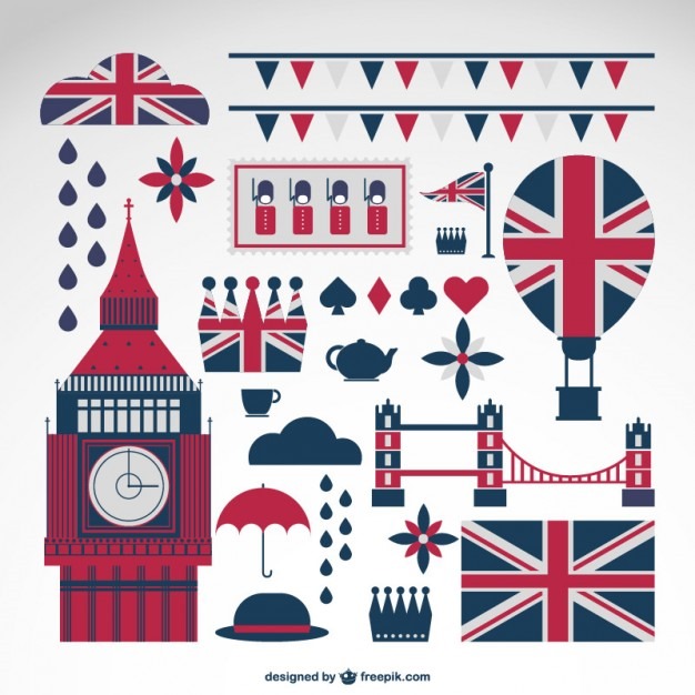 The ultimate British themed free vector bundle set a must download ...