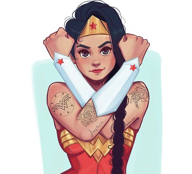 wounder women chabe Wonder Women must see inspirational illustrations and digital art